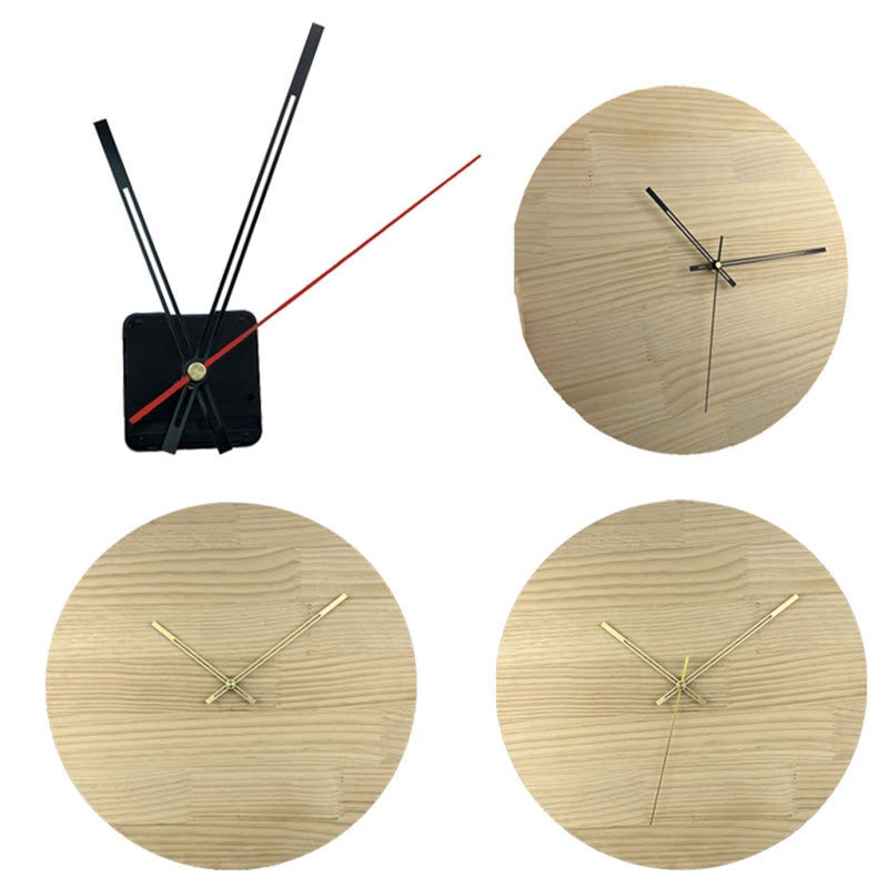 Black Second Hand Quartz Clock Movement Mechanism Kit With Clock Hands 20mm Shaft - Image 4