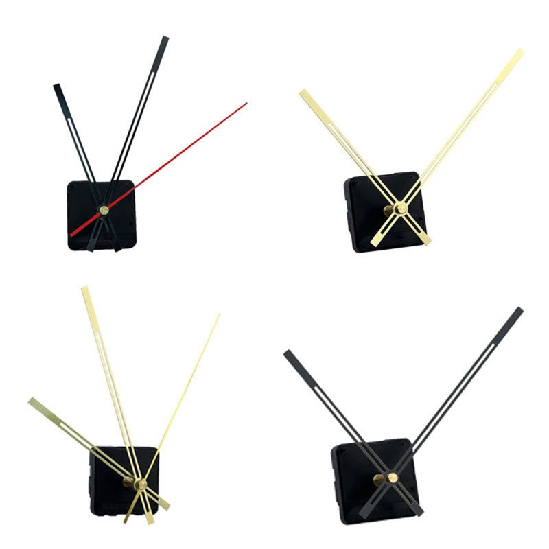 Black Second Hand Quartz Clock Movement Mechanism Kit With Clock Hands 20mm Shaft - Image 5