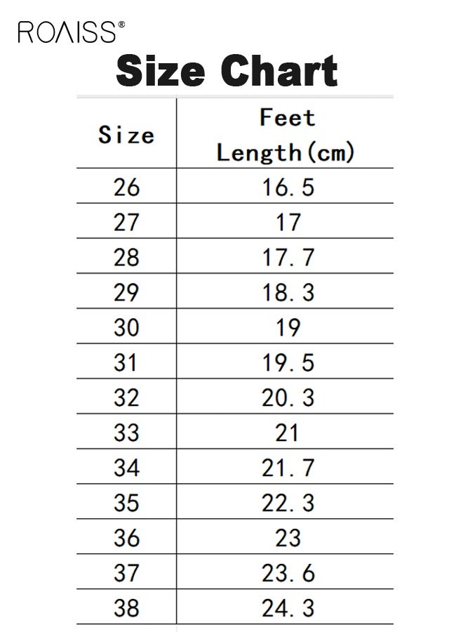 roaiss Boys Fashion Chunky Sneakers, Comfortable Sneakers with Hook-and-loop Closure, Breathable Platform Shoes with Non-slip Soles, Suitable for Daily Wear and Outdoor Activities - Image 5
