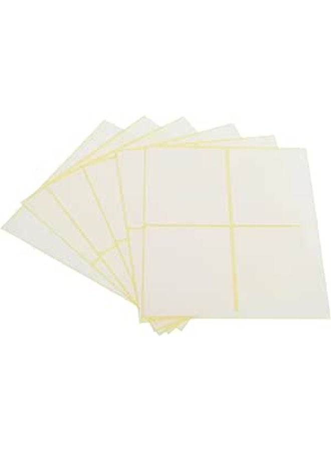 El Manar Large-Format Professional Adhesive Label Sticker, 67x80 mm With Premium Material Suitable For Home, School And Office - Image 1