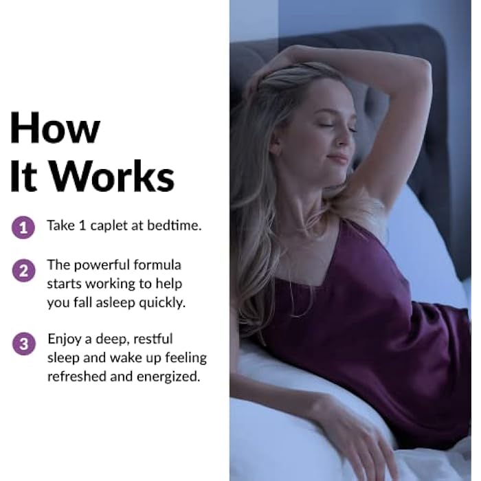 Force Factor Somnapure Clinical Strength Sleep Aid for Adults, Diphenhydramine HCl, Non-Habit-Forming, Nighttime Sleep Support, 30 Caplets - Image 4