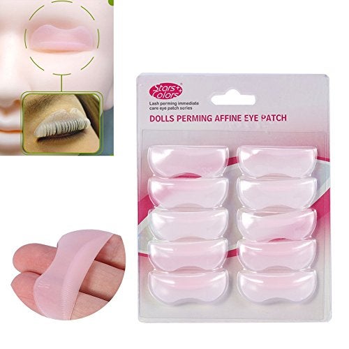 Vruping 5Pairs/Set Silicone Eyelash Perming Curler, 3D Eyelash Perming Curling Pad Patch Eyelash Pad False Lashes Extension Makeup Tool for Eyelash Perm Lifting - Image 1