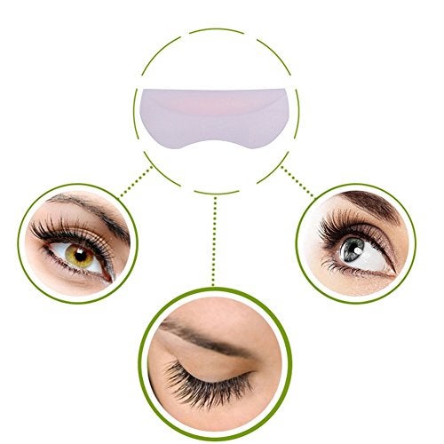 Vruping 5Pairs/Set Silicone Eyelash Perming Curler, 3D Eyelash Perming Curling Pad Patch Eyelash Pad False Lashes Extension Makeup Tool for Eyelash Perm Lifting - Image 3