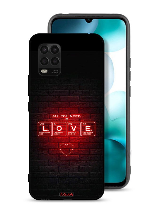 Tolwak Xiaomi Mi 10 Lite 5G Protective Case Cover All You Need Is Love  - Image 1