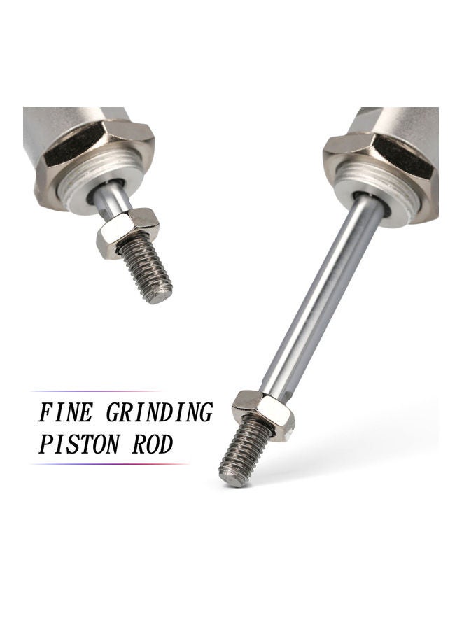 أسطوانة هوائية صغيرة تعمل بالهواء المضغوط طراز  MAL 16x150 فضي - Image 3