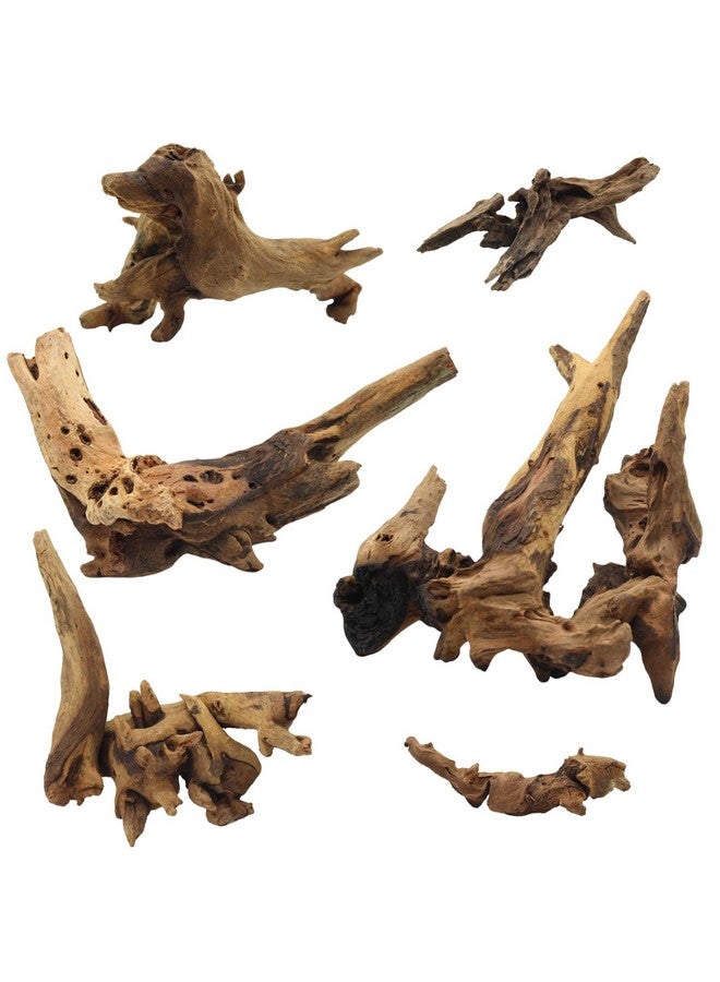 DoubleWood Driftwood for Aquarium Decor, Fish Tank Decor, 6 Pcs Reptile Branches, Drift Wood for Fishtank, Aquarium Hardscape, Crafts, Betta Fish Decor, Reptiles Driftwood Branch (Driftwood 2-8 Inch (Pack of 6)) - Image 1