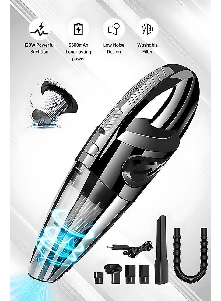 Wireless Multifunctional Car and Home Vacuum Cleaner, High-Power Wet & Dry, Ideal for Pet Hair, Dust, and Debris Cleaning - Image 1
