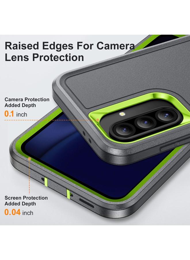 S-TOP Case For Samsung Galaxy A56 5G Rugged PC Hybrid Silicone Phone Case with Holder - Image 5