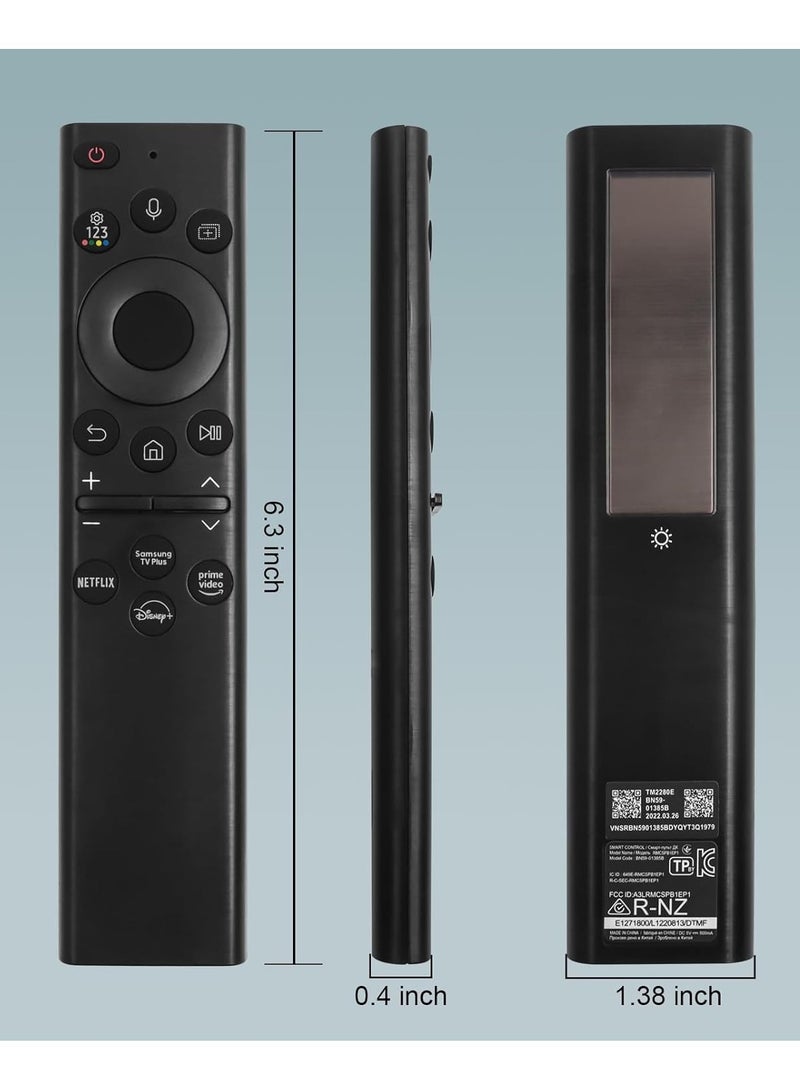 ELTRAZONE BN59-01385A Solar Voice Frame TV Remote Replacement for Samsung Smart TVs, Bluetooth Rechargeable Solar Cell Remote Control for Samsung Frame Neo LED Smart 4K Ultra HD TVs – Eco-Friendly, Convenient Contro - Image 4