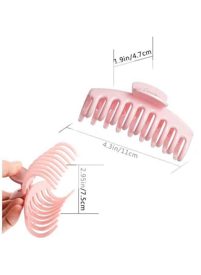 BellaStella Korean Stylish Large Hair Claw Clips Strong Hold Glossy Hair Clutcher Hair Accessories For Women and Girls Pack Of 3 Pcs - Image 2