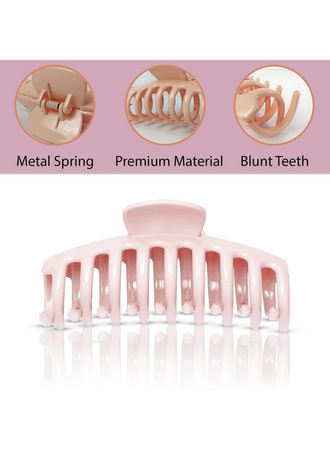 BellaStella Korean Stylish Large Hair Claw Clips Strong Hold Glossy Hair Clutcher Hair Accessories For Women and Girls Pack Of 3 Pcs - Image 3