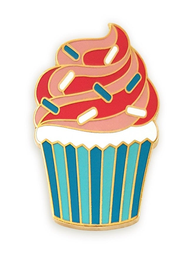 Pinsanity Cupcake Enamel Lapel Pin - Image 1
