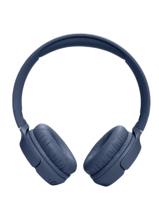 JBL Tune 520BT - Wireless On-Ear Headphones, Up to 57H Battery Life and Speed Charge, Multi Point Connection Lightweight, Comfortable and Foldable Design, Hands-Free Calls with Voice Aware Blue - Image 2