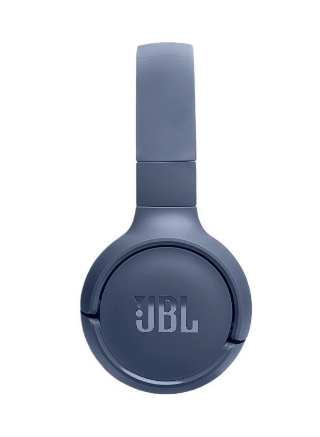 JBL Tune 520BT - Wireless On-Ear Headphones, Up to 57H Battery Life and Speed Charge, Multi Point Connection Lightweight, Comfortable and Foldable Design, Hands-Free Calls with Voice Aware Blue - Image 4