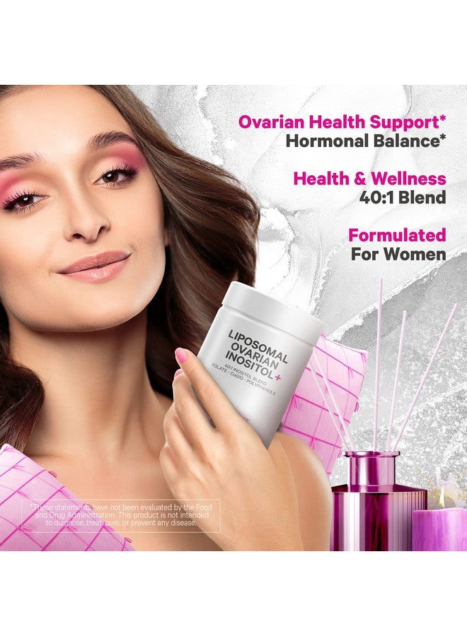 Codeage Liposomal Ovarian Inositol + Supplement Myoinositol Dchiroinositol Folate  Coq10 Phytosome 40:1 Blend For Hormonal Balance And Fertility Support Vegan Nongmo 120 Capsules - Image 4