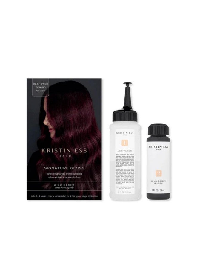Kristin Ess Signature Hair Gloss Wild Berry Unisex Hair Color 1 Application  - Image 3