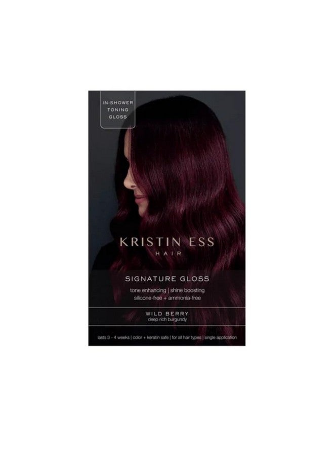 Kristin Ess Signature Hair Gloss Wild Berry Unisex Hair Color 1 Application  - Image 4