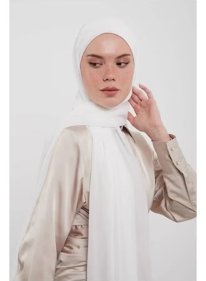 واي جيه وشاح النساء، وشفون ليزر ناعم بألوان حديثة أنيقة، مع منديل قطني مخفي لمزيد من الراحة والثبات العالي على الرأس للنساء - Image 4