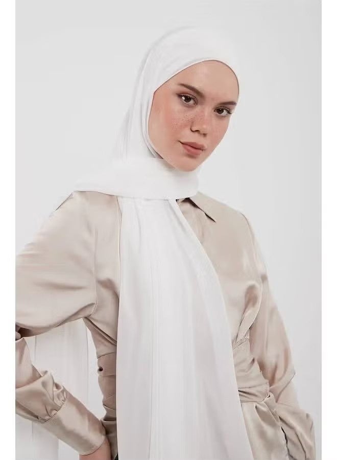 واي جيه وشاح النساء، وشفون ليزر ناعم بألوان حديثة أنيقة، مع منديل قطني مخفي لمزيد من الراحة والثبات العالي على الرأس للنساء - Image 3