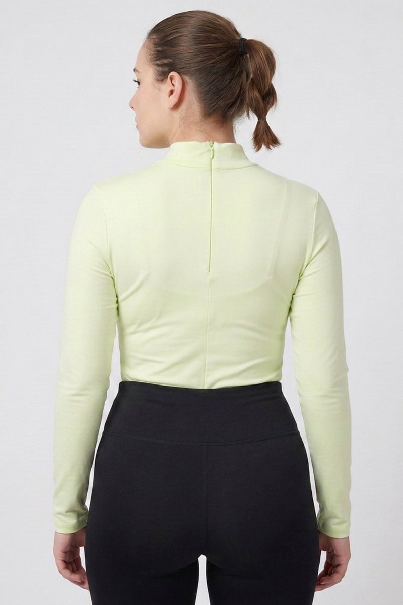 Reebok Women Sportswear Fit Outdoor Bodysuits, Lime Green - Image 4