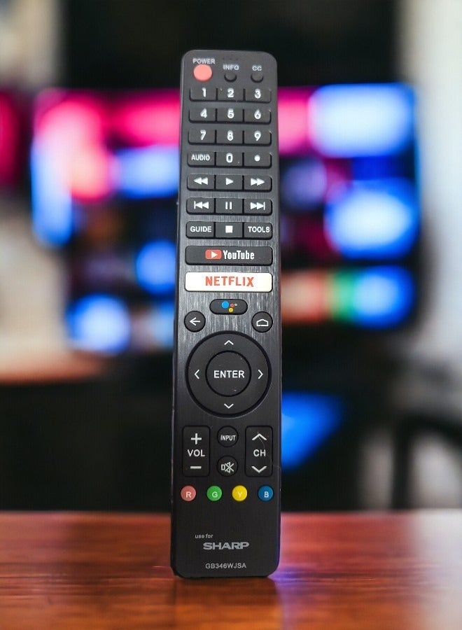 Sharp Universal Remote Control For Sharp LED/LCD Tv's Black - Image 1