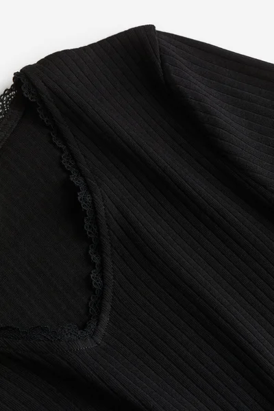 H&M Kids Ribbed Jersey Cropped Top