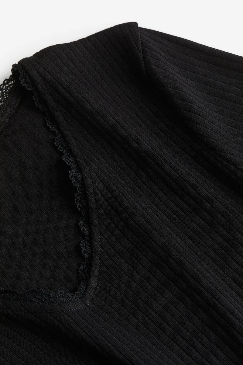 اتش اند ام Kids Ribbed Jersey Cropped Top