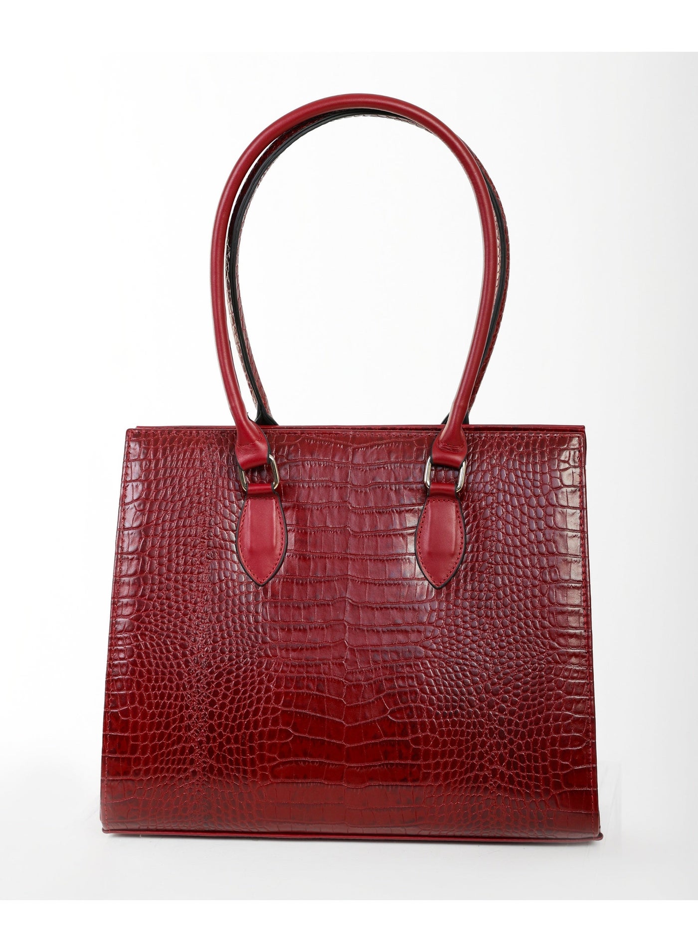 Roaa Desings Genuine Leather Shoulder Bag Zad Red with laptop pocket up to 14"