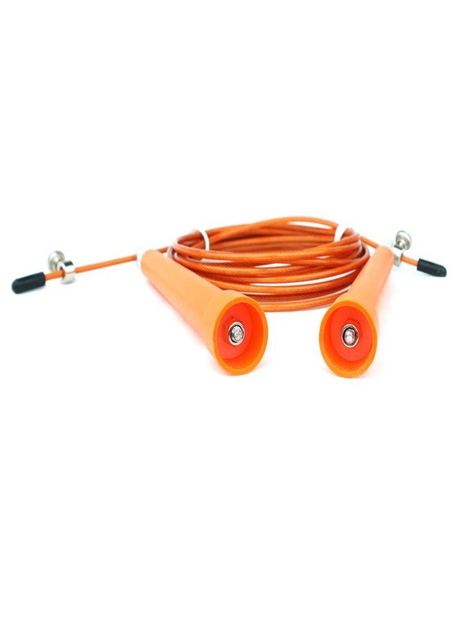 FoRapid 10 FT Adjustable Speed Jump Rope for Crossfit Boxing MMA Double Unders WOD Skipping Workout Fitness Cardio Endurance Training Martial Arts - Adjustable for Men, Women, Children (Orange) - Image 4