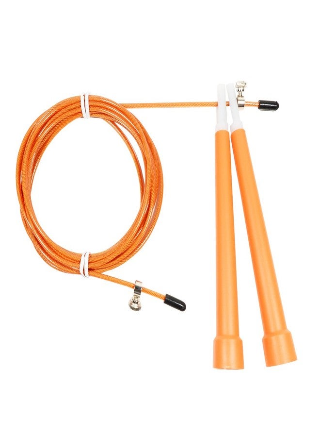 FoRapid 10 FT Adjustable Speed Jump Rope for Crossfit Boxing MMA Double Unders WOD Skipping Workout Fitness Cardio Endurance Training Martial Arts - Adjustable for Men, Women, Children (Orange) - Image 1