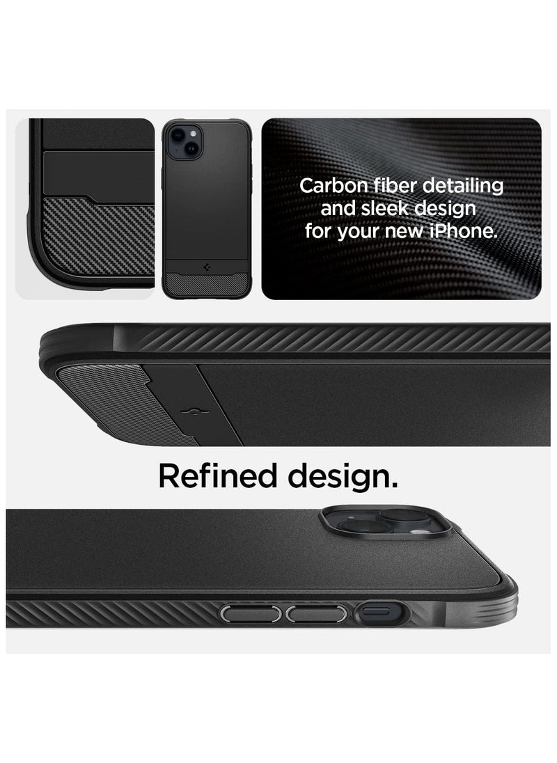 Spigen - Spigen Rugged Armor (MagFit) Case Compatible with MagSafe, Designed for Apple iPhone 14 Plus (2022) - Matte Black - Image 1