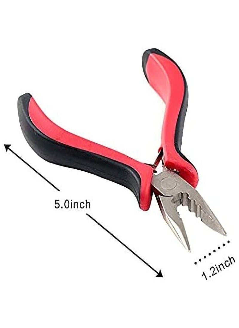 Estelle - Hair Extensions Plier Professional Linkies Micro Ring Beads Tool Kits for Hair Extension Removal - Image 1
