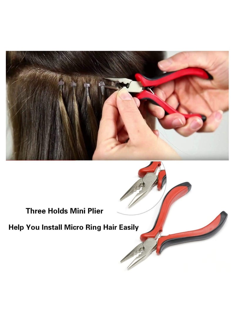 Estelle - Hair Extensions Plier Professional Linkies Micro Ring Beads Tool Kits for Hair Extension Removal - Image 1