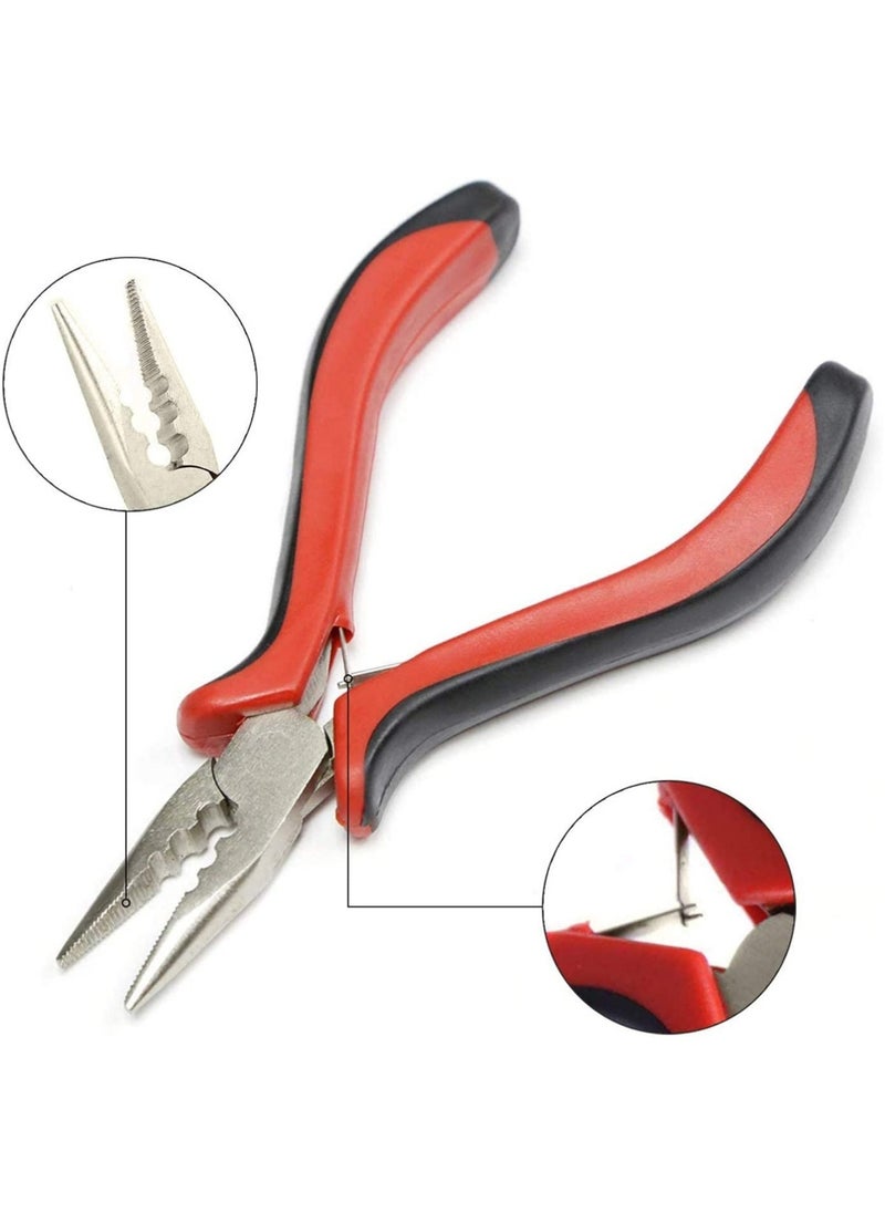 Estelle - Hair Extensions Plier Professional Linkies Micro Ring Beads Tool Kits for Hair Extension Removal - Image 1