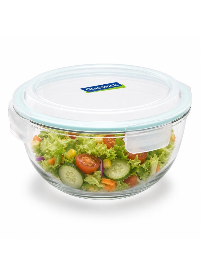 Glasslock MBCB-200 Glass Mixing Bowl 2000ml Salad Bowl Airtight BPA Free Microwave Safe - Image 1