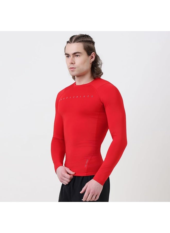 MuscleBlaze Full Sleeve Air Tech Compression MuscleTee for Men-S - Image 2