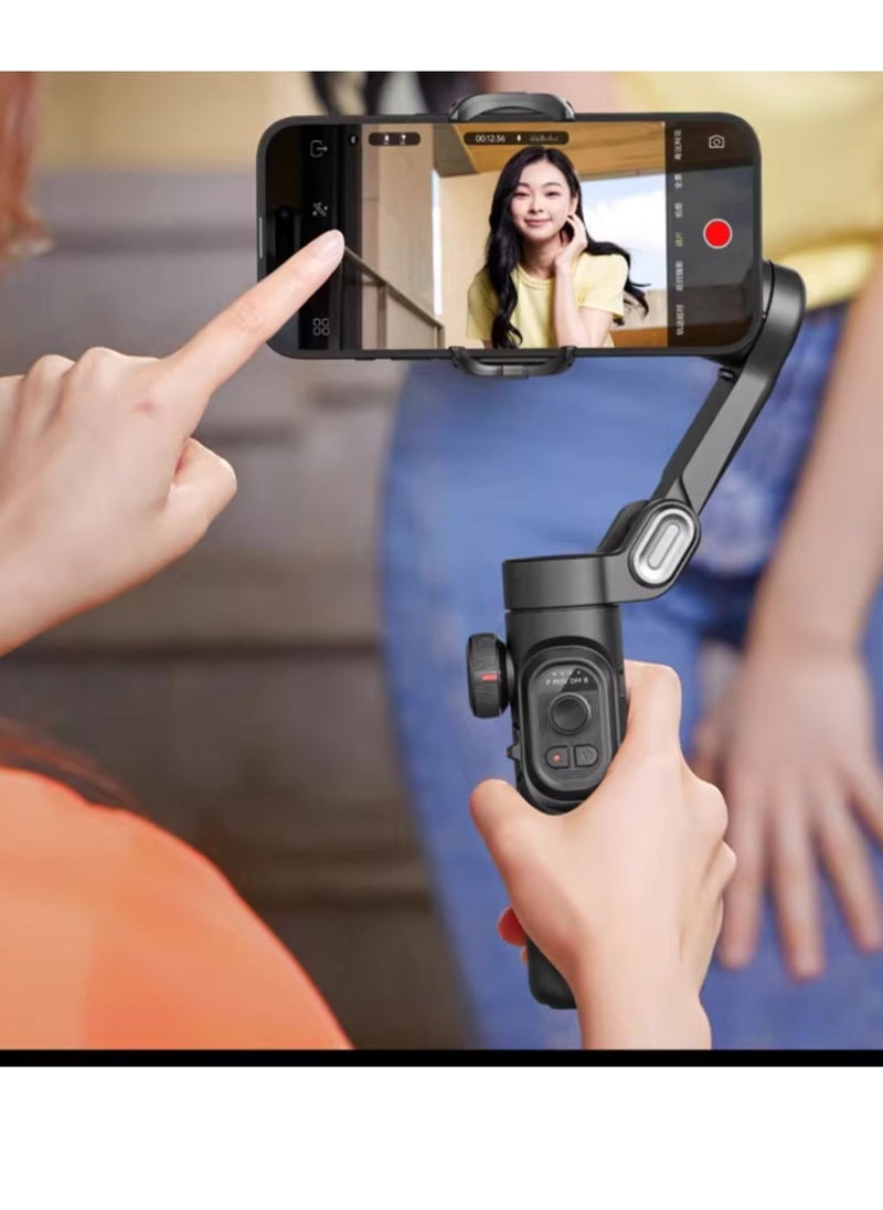 AOCHUAN - AOCHUAN XE Phone Gimbal Stabilizer 3-Axis Smartphone Foldable Gimbal for iPhone Gimble with Focus Wheel TikTok YouTube Vlog Stabilizer for iPhone 15 14 13 12 Pro Max & Android - Smart XE - Image 1