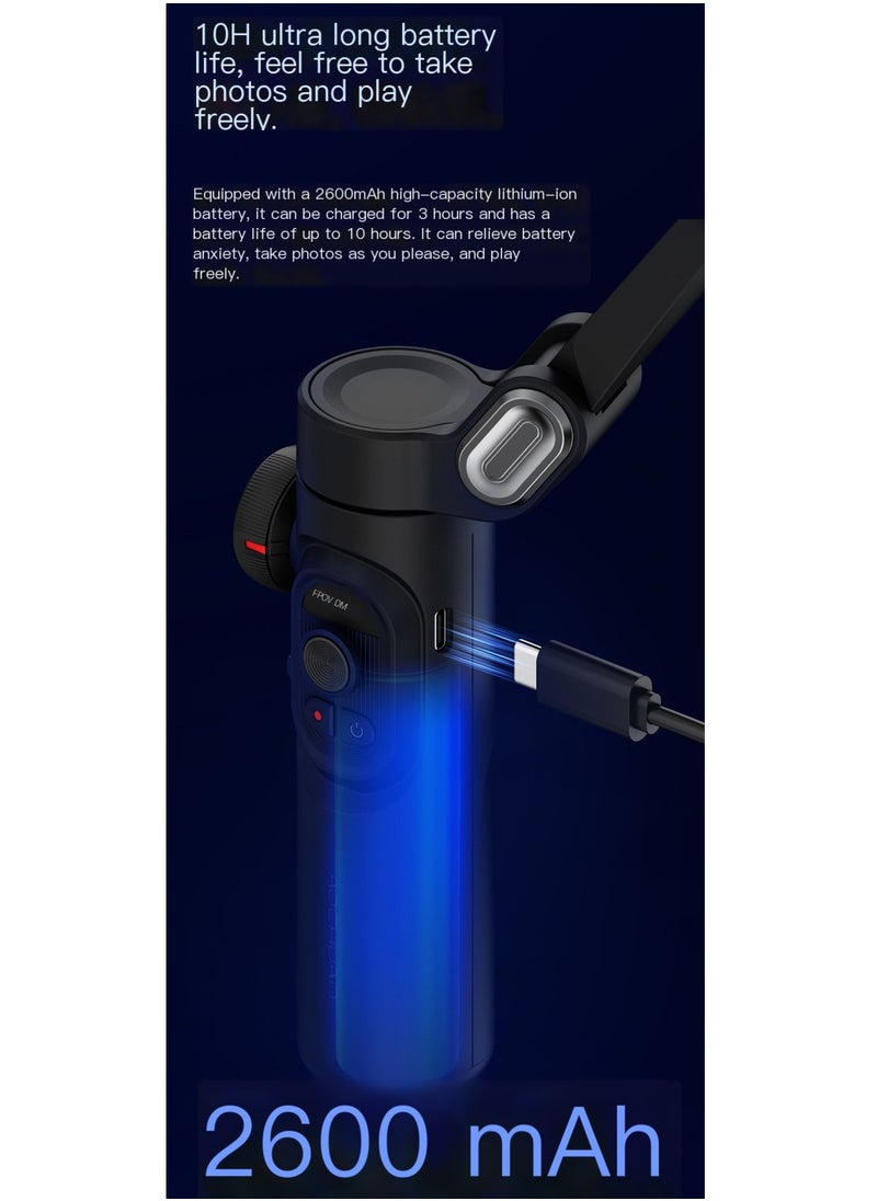 AOCHUAN - AOCHUAN XE Phone Gimbal Stabilizer 3-Axis Smartphone Foldable Gimbal for iPhone Gimble with Focus Wheel TikTok YouTube Vlog Stabilizer for iPhone 15 14 13 12 Pro Max & Android - Smart XE - Image 1
