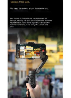 AOCHUAN AOCHUAN XE Phone Gimbal Stabilizer 3-Axis Smartphone Foldable Gimbal for iPhone Gimble with Focus Wheel TikTok YouTube Vlog Stabilizer for iPhone 15 14 13 12 Pro Max & Android - Smart XE  - Image 4