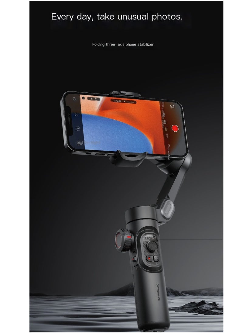 AOCHUAN - AOCHUAN XE Phone Gimbal Stabilizer 3-Axis Smartphone Foldable Gimbal for iPhone Gimble with Focus Wheel TikTok YouTube Vlog Stabilizer for iPhone 15 14 13 12 Pro Max & Android - Smart XE - Image 1