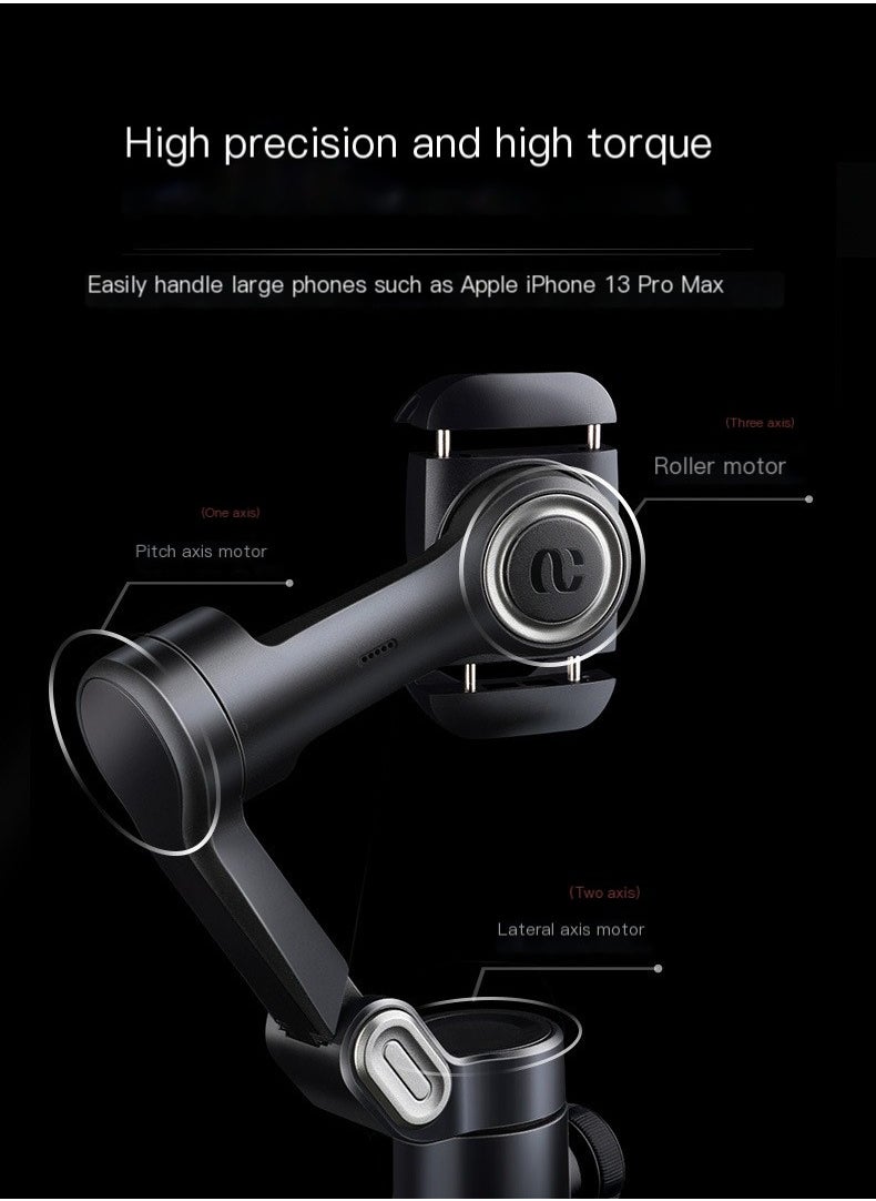 AOCHUAN - AOCHUAN XE Phone Gimbal Stabilizer 3-Axis Smartphone Foldable Gimbal for iPhone Gimble with Focus Wheel TikTok YouTube Vlog Stabilizer for iPhone 15 14 13 12 Pro Max & Android - Smart XE - Image 1
