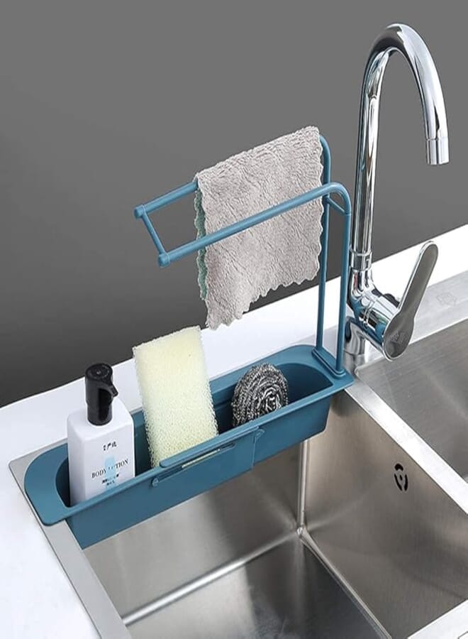 Lenosed Kitchen Faucet Caddy (Blue)