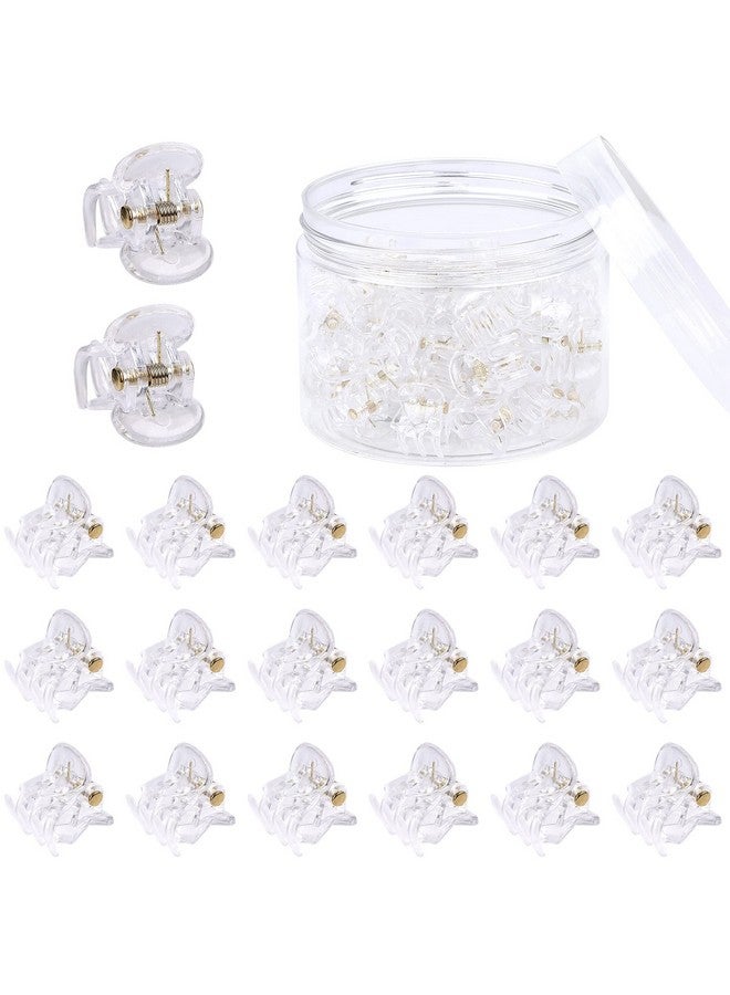 JANYUN 48 Pcs Small Mini Hair Claw Clips Hair Clamps For Women Girl'S Hair (Transparent) - Image 1