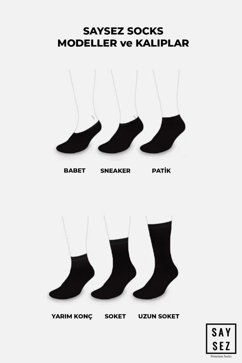 Saysez Bamboo Women's Booties Plain White Socks Seamless Premium Boxed Pack of 6  - Image 2