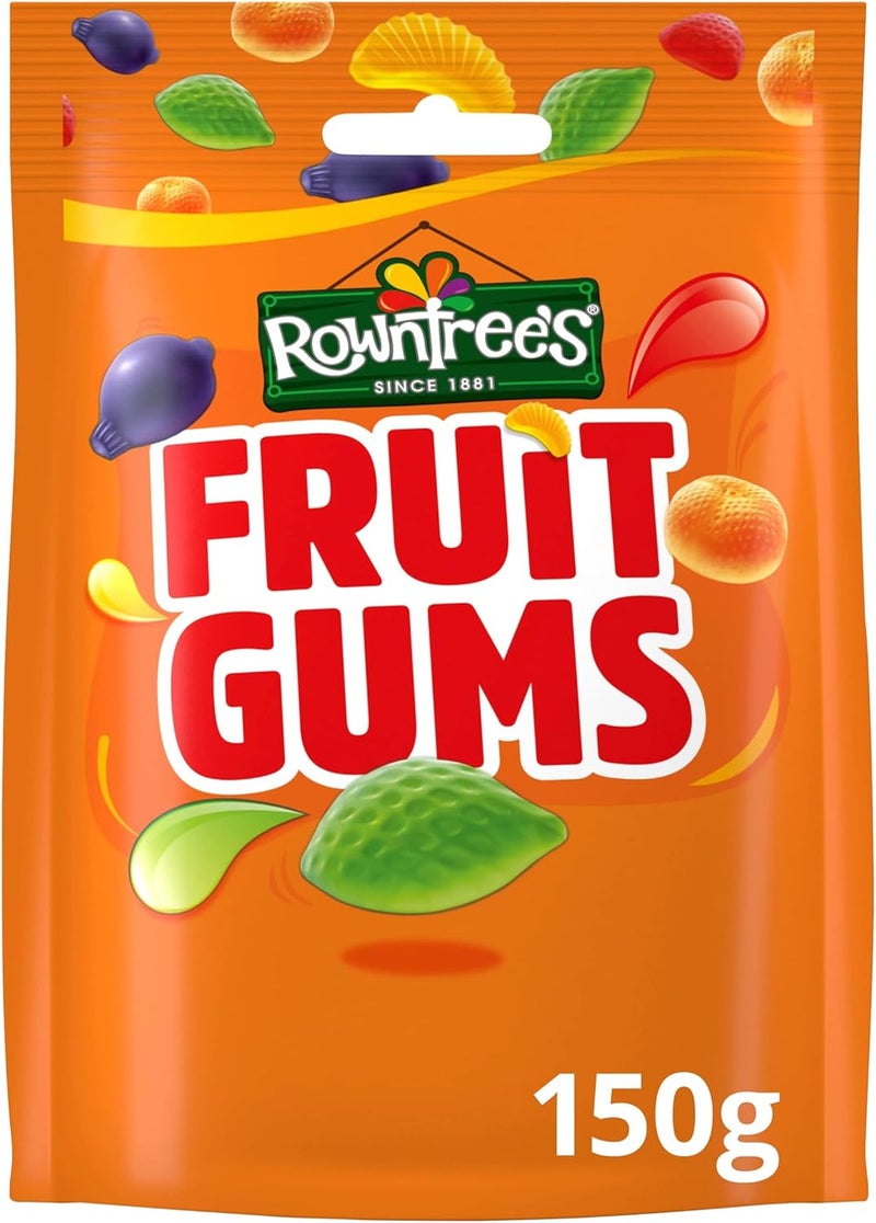 Rowntrees Fruit Gums Sweets Sharing Pouch, 150 g - Image 1