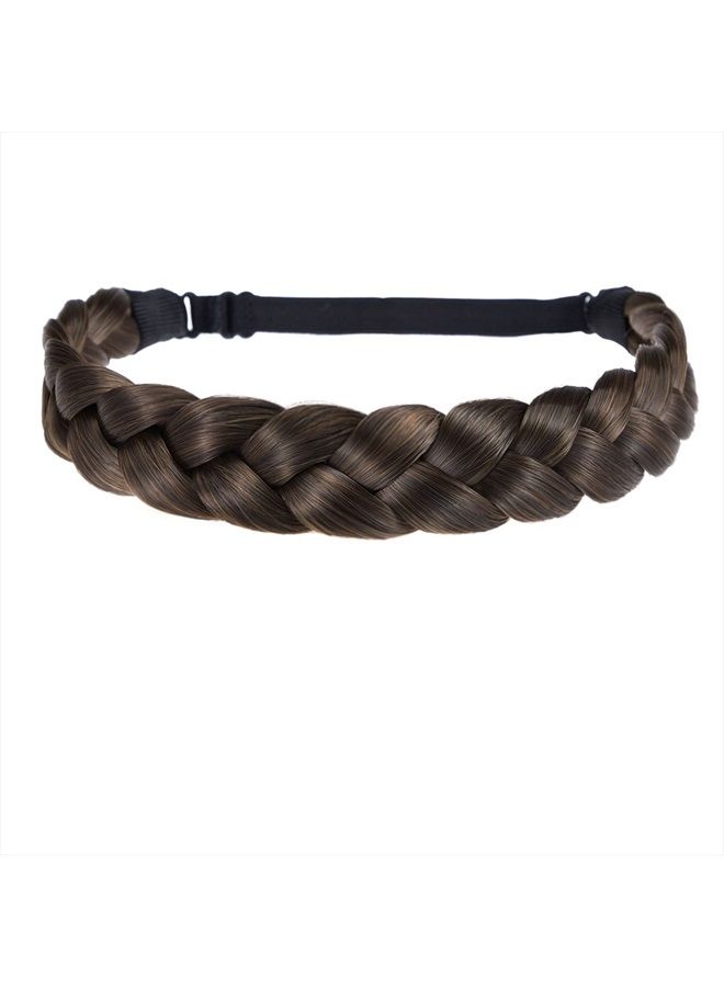 TOECWEGR Braid headband 3 Strands Synthetic Braided Hair Headbands Classic Chunky Plaited Elastic Multi-Color Ladies Beauty Hair Braid (RJU2Y) - Image 1
