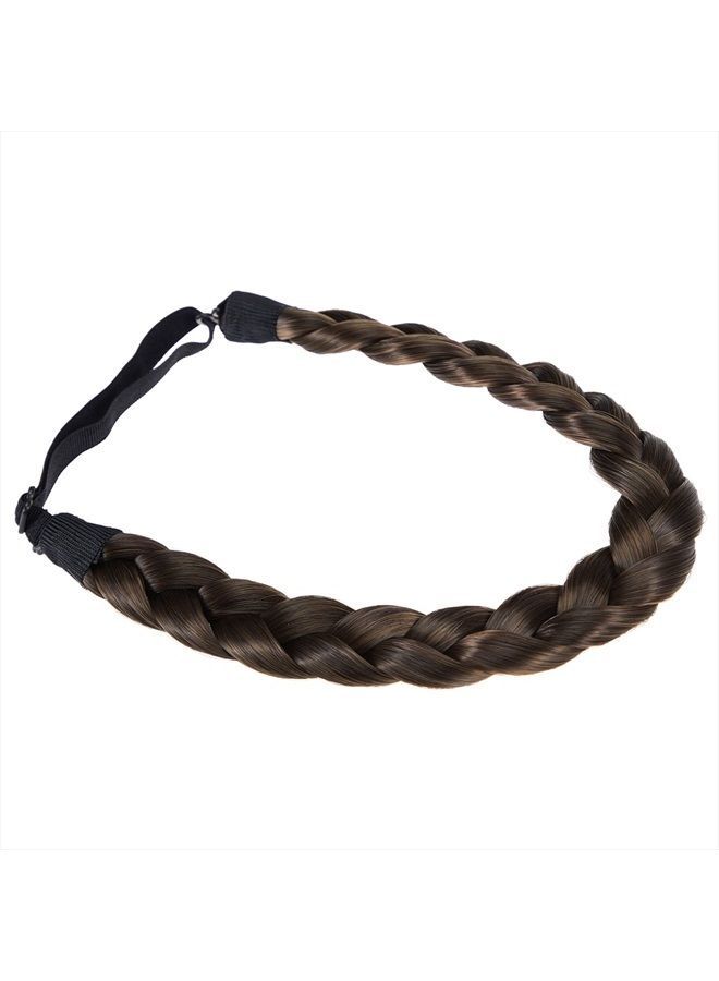 TOECWEGR Braid headband 3 Strands Synthetic Braided Hair Headbands Classic Chunky Plaited Elastic Multi-Color Ladies Beauty Hair Braid (RJU2Y) - Image 5