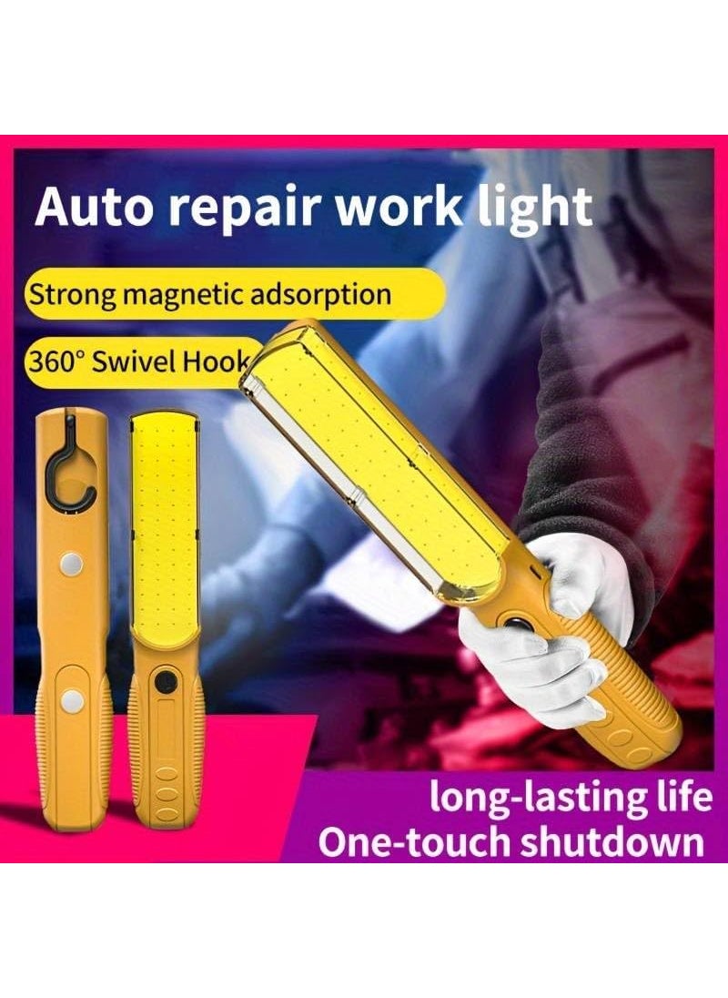 ShipFayda ShipFayda Multifunctional Work Light Handy COB Emergency Lamp with Magnetic Base Hanging Hook COB Handheld Work Lights Handheld Mini Torch for CampingOutdoorPicnic Pack of 1Multicolor  - Image 4