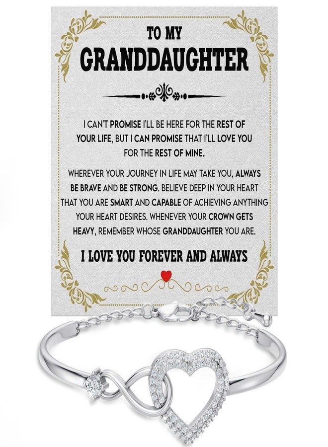 Larvincy Mothers Day Gifts For Granddaughter From Grandma Grandpa, To My Granddaughter Bracelet With Heartfelt Message Elegant Box From Grandparents, Grand Daughter Jewelry Gift On Graduation Birthday - Image 1