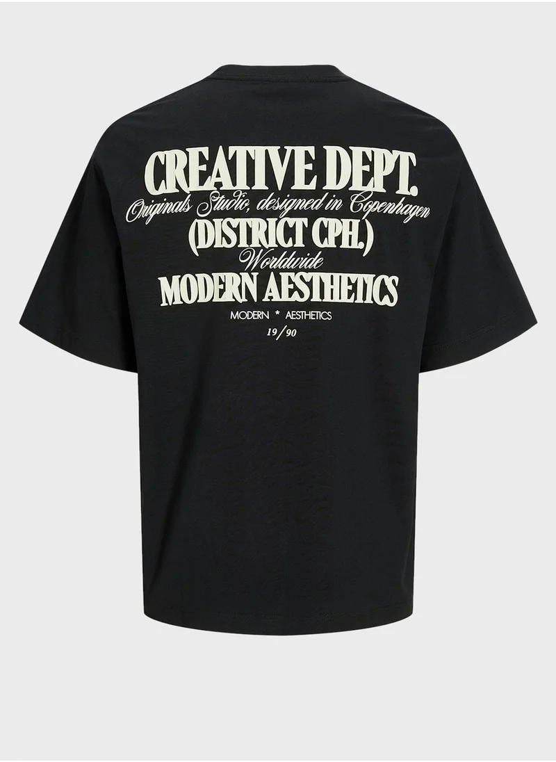 JACK & JONES Graphic Crew Neck T-Shirt